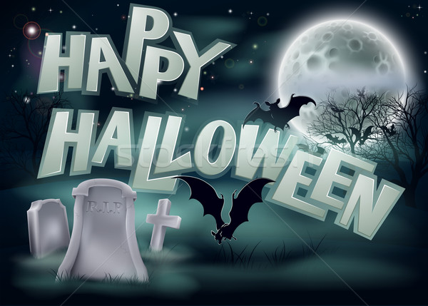 Happy Halloween Illustration Stock photo © Krisdog