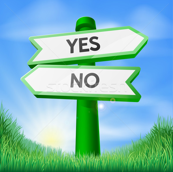 Yes or no sign concept Stock photo © Krisdog