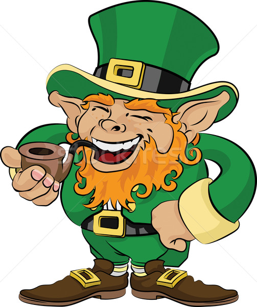 Illustration of St. Patrick's Day leprechaun Stock photo © Krisdog