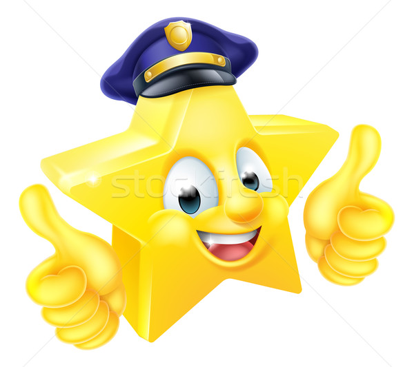Star Policeman Mascot Stock photo © Krisdog