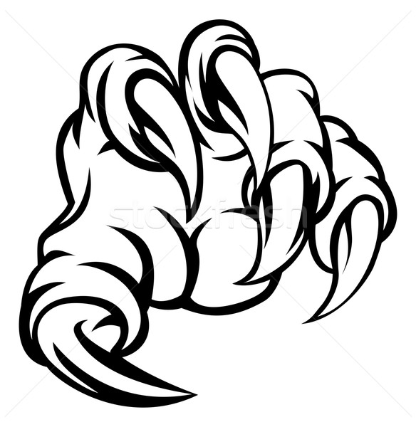 Stock photo: Monster Claw Hand