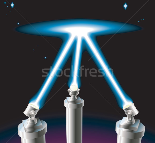 Stock photo: Searchlights