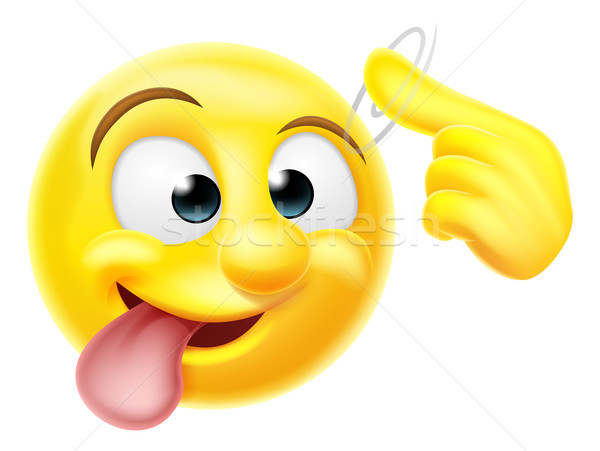 Crazy Emoji Emoticon Character Stock photo © Krisdog