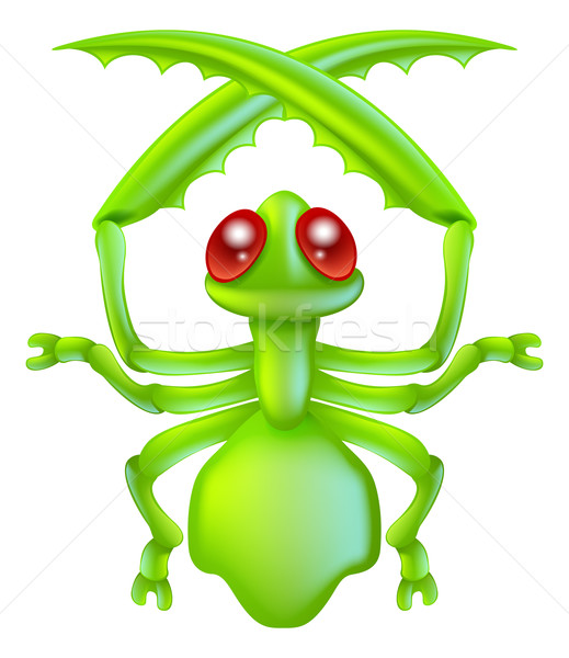 Rajz rovar sáska rovar illusztráció karakter Stock fotó © Krisdog