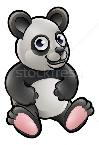 Panda Safari Animals Cartoon Character Stock photo © Krisdog