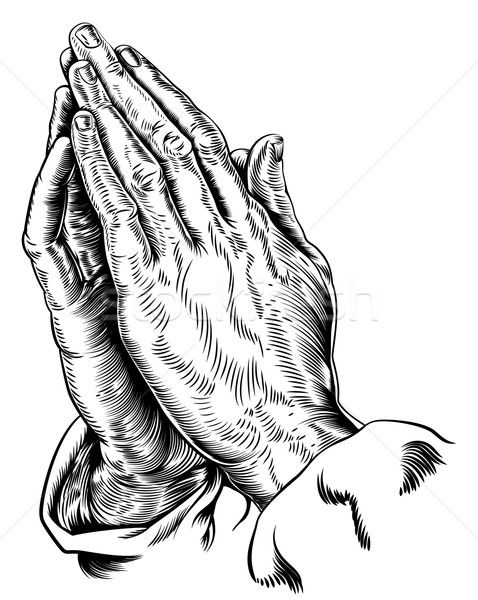 Rugăciune mâini vector proiect artă Isus Imagine de stoc © Krisdog