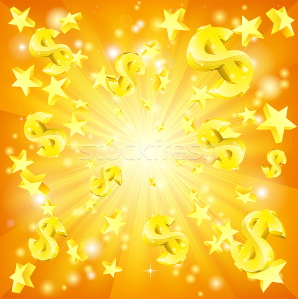 Dolar jackpot para Yıldız iş arka plan Stok fotoğraf © Krisdog