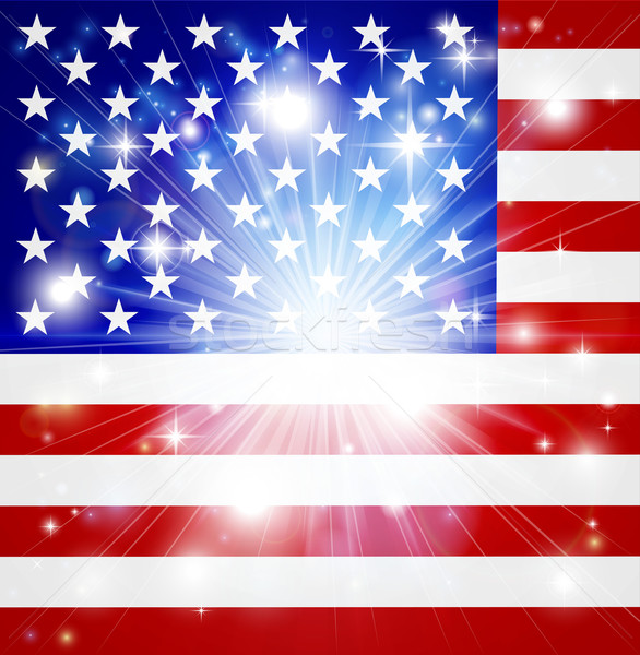 American flag background Stock photo © Krisdog