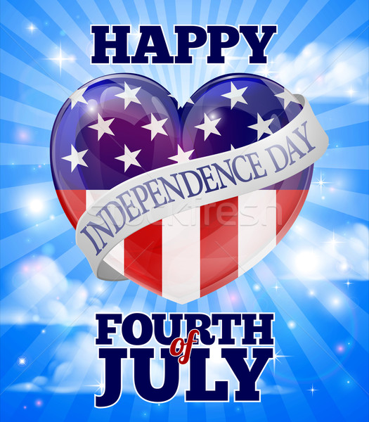 Happy Independence Day Fourth of July Stock photo © Krisdog