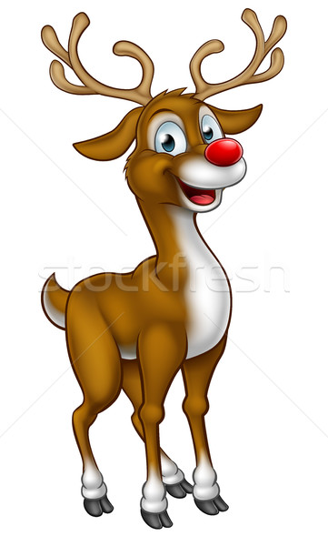 Reindeer Christmas Cartoon Character Stock photo © Krisdog