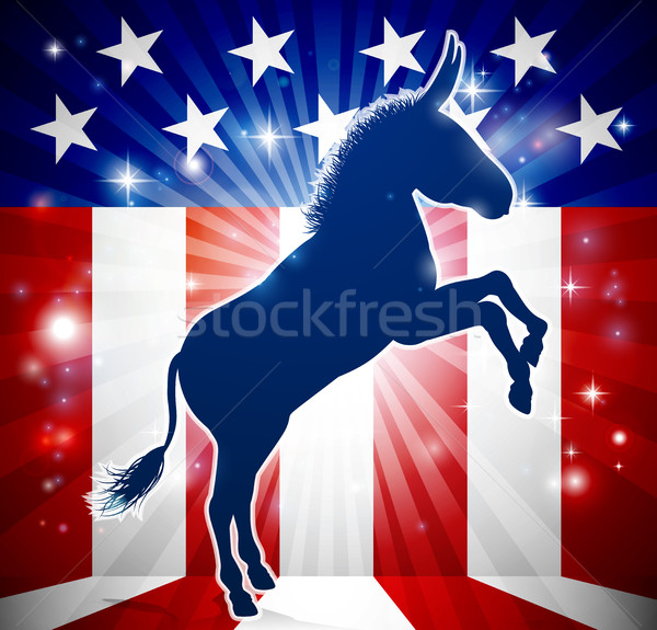 Democrat Donkey Political Mascot Stock photo © Krisdog