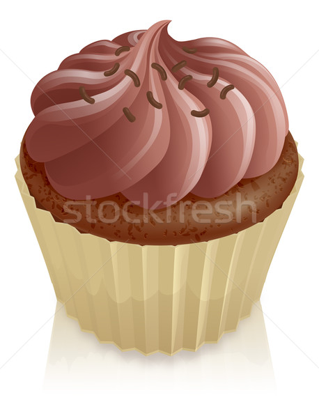 Chocolate fairy cake cupcake Stock photo © Krisdog