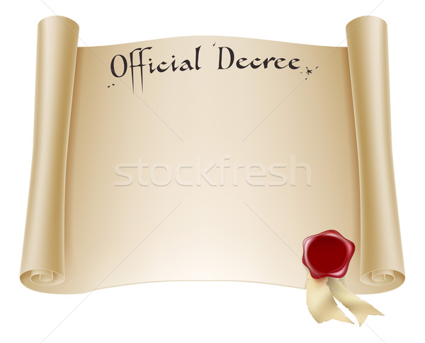 Paper official certificate Stock photo © Krisdog