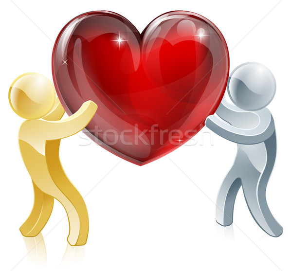 Holding heart love symbol Stock photo © Krisdog