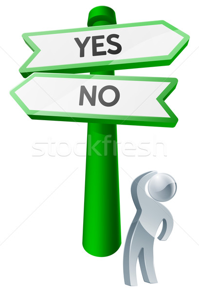 Yes or No concept Stock photo © Krisdog