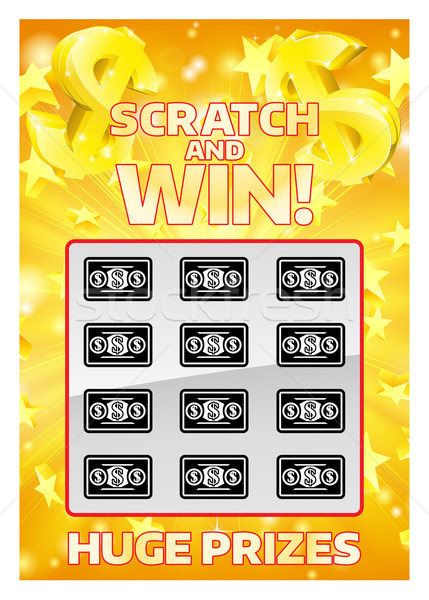 Lottery Instant Scratchcard Stock photo © Krisdog
