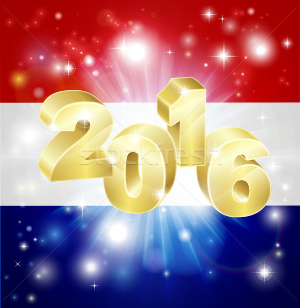 Dutch Flag 2016 Concept Stock photo © Krisdog