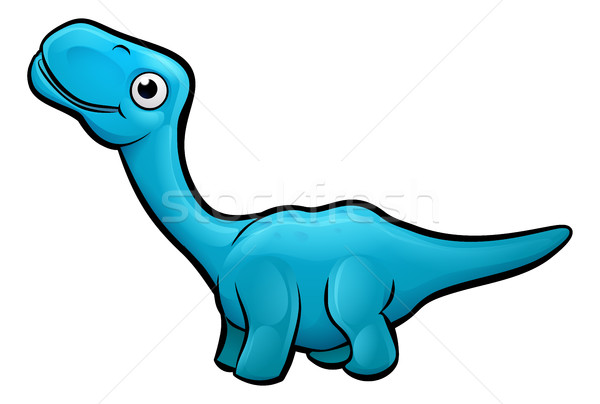Diplodocus Dinosaur Cartoon Character Stock photo © Krisdog