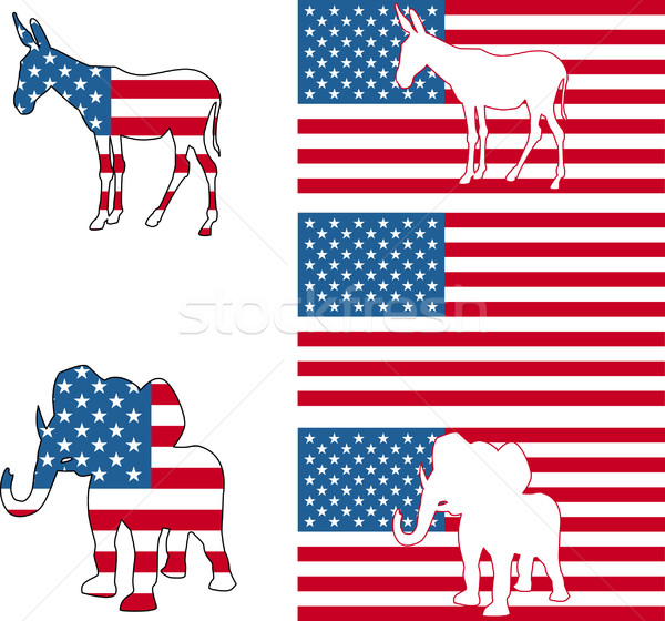 USA political party symbols Stock photo © Krisdog