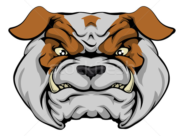 Bulldog psa charakter sportowe maskotka Zdjęcia stock © Krisdog