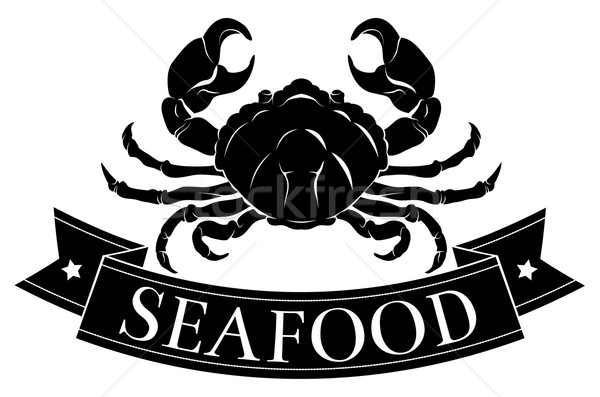 Seafood crab icon Stock photo © Krisdog
