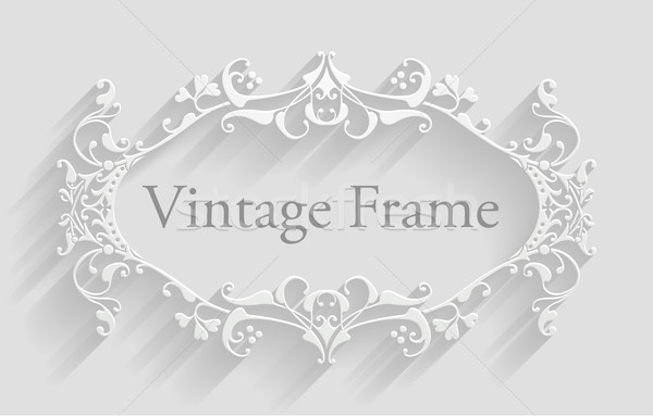 Stock photo: Vintage Victorian Frame Background