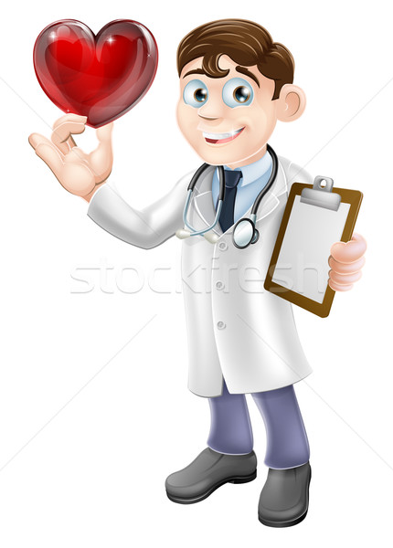 Cartoon Heart Doctor Stock photo © Krisdog