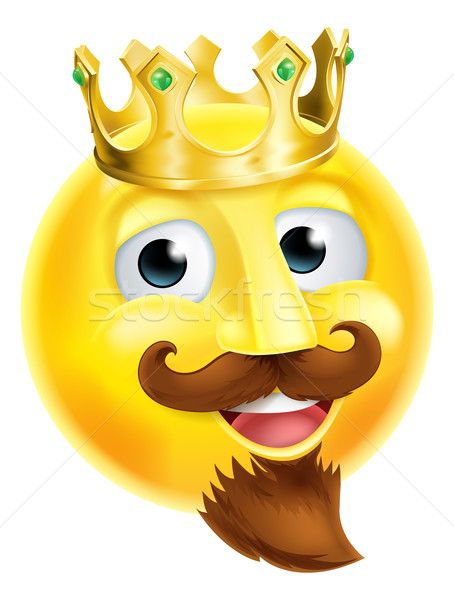 King Emoji Emoticon Stock photo © Krisdog