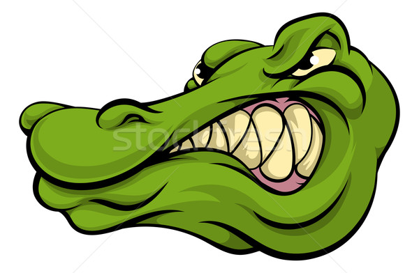 Alligator or crocodile mascot Stock photo © Krisdog