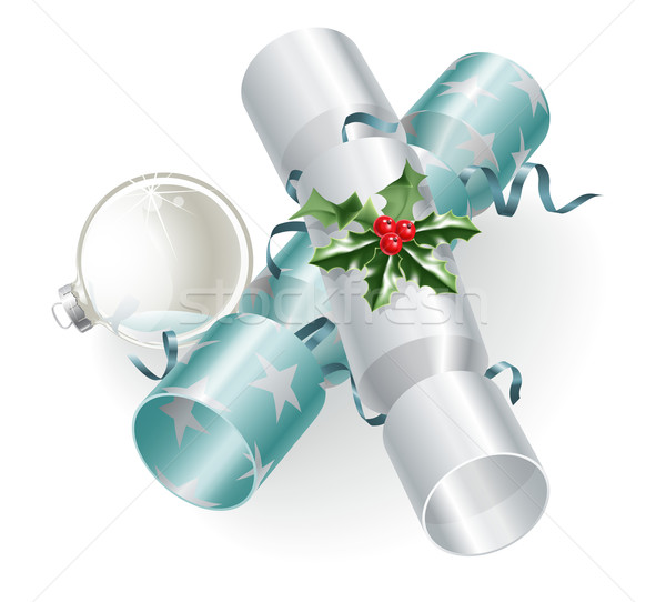 Christmas crackers and decoration Stock photo © Krisdog