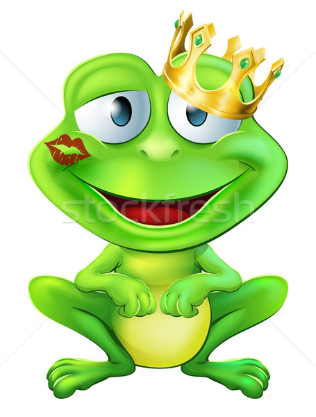 Kissed frog prince Stock photo © Krisdog