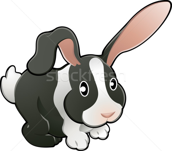 Cute lovable rabbit vector illustration  Stock photo © Krisdog