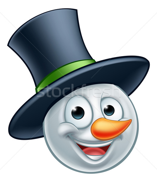Snowman Emoticon Stock photo © Krisdog