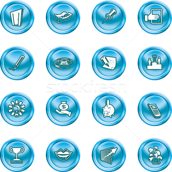 Stockfoto: Kantoor · business · iconen · telefoon · ontwerp