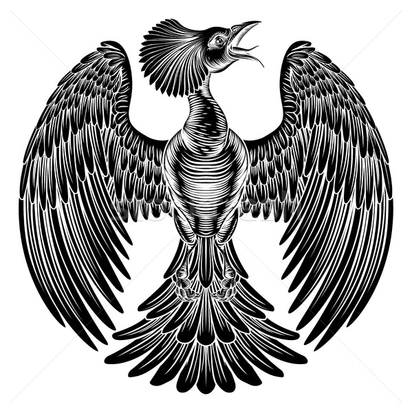 Phoenix fire bird design Stock photo © Krisdog