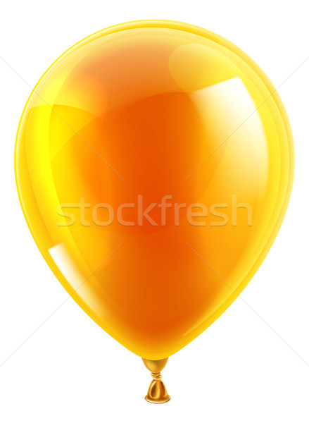 Orange birthday or party balloon Stock photo © Krisdog