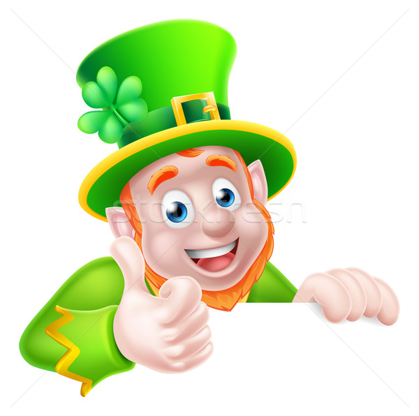 St Patricks Day Leprechaun Illustration Stock photo © Krisdog