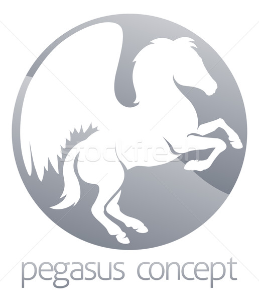 Pegasus circle concept Stock photo © Krisdog