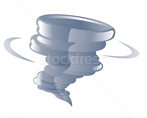 Tornado illustrazione nube Meteo spirale vettore Foto d'archivio © Krisdog