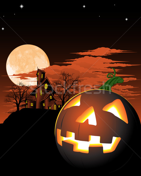 Halloween pumpkin background Stock photo © Krisdog
