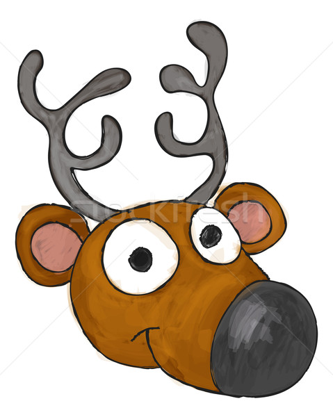 Cartoon reindeer Stock photo © Krisdog