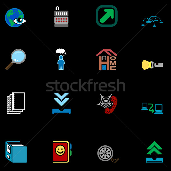 Internet web icon series set Stock photo © Krisdog