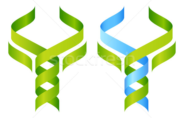 Fa DNS ikon szimbólum dupla spirál Stock fotó © Krisdog