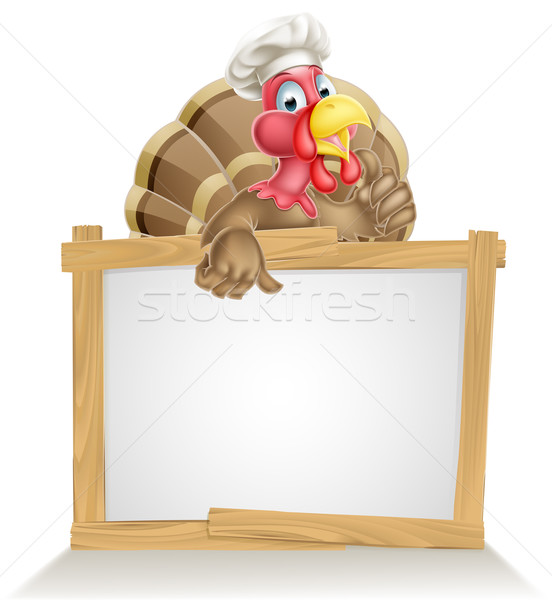 Foto stock: Turquía · signo · acción · de · gracias · Navidad · Cartoon