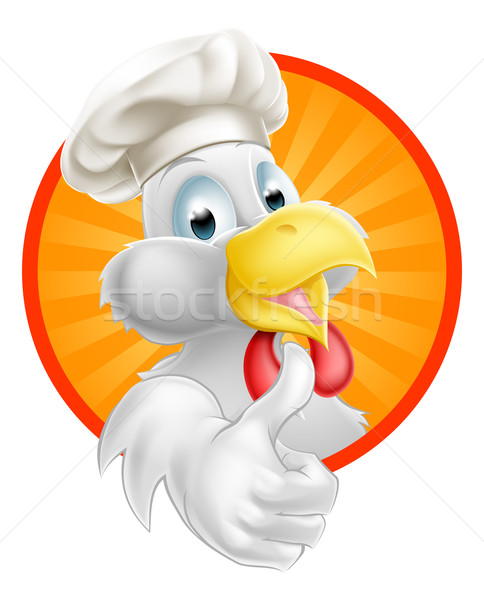 Cartoon Chef Chicken Stock photo © Krisdog