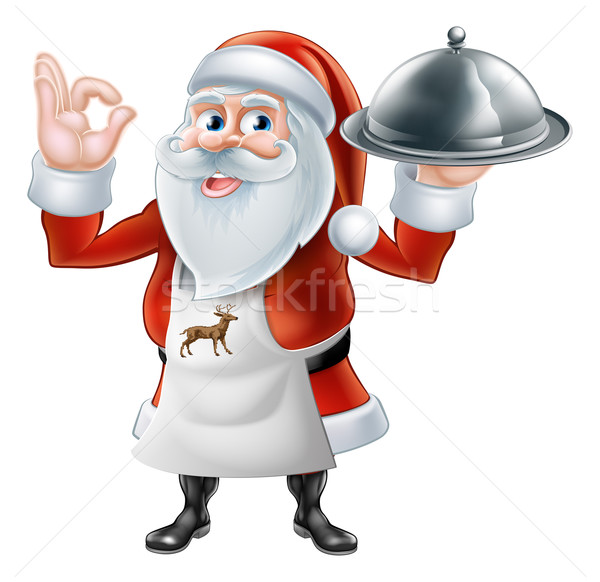 Santa Chef Christmas dinner 2015 D1 [Converted] Stock photo © Krisdog