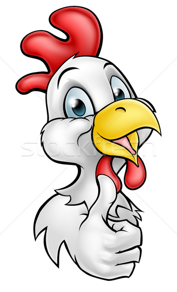 Cartoon Chicken Rooster Stock photo © Krisdog