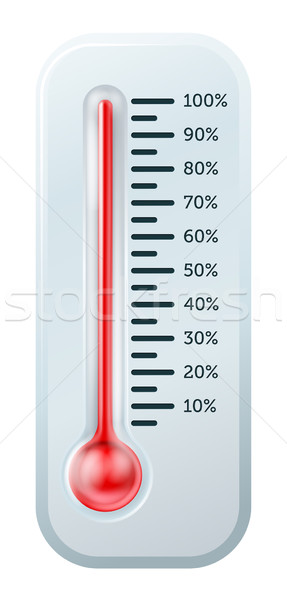 Termometr ilustracja jak używany zilustrować Zdjęcia stock © Krisdog