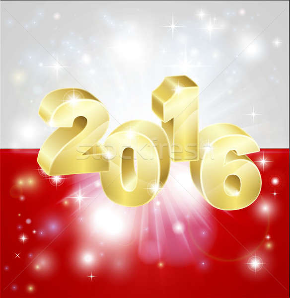 Polish Flag 2016 Concept Stock photo © Krisdog