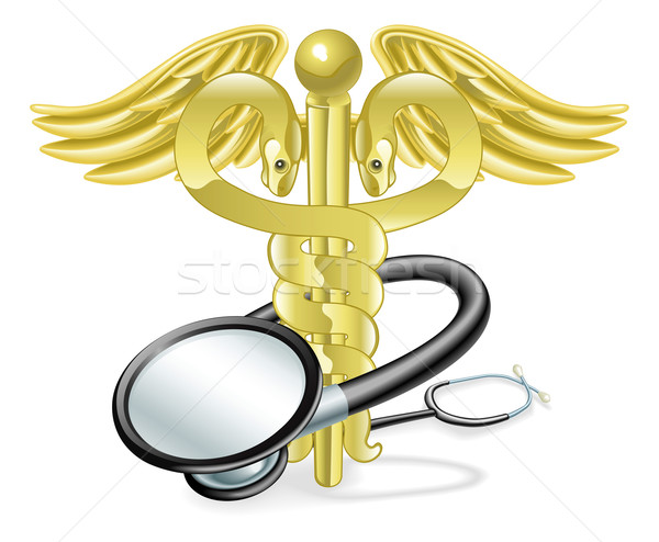 Caduceus stethoscope medical concept Stock photo © Krisdog